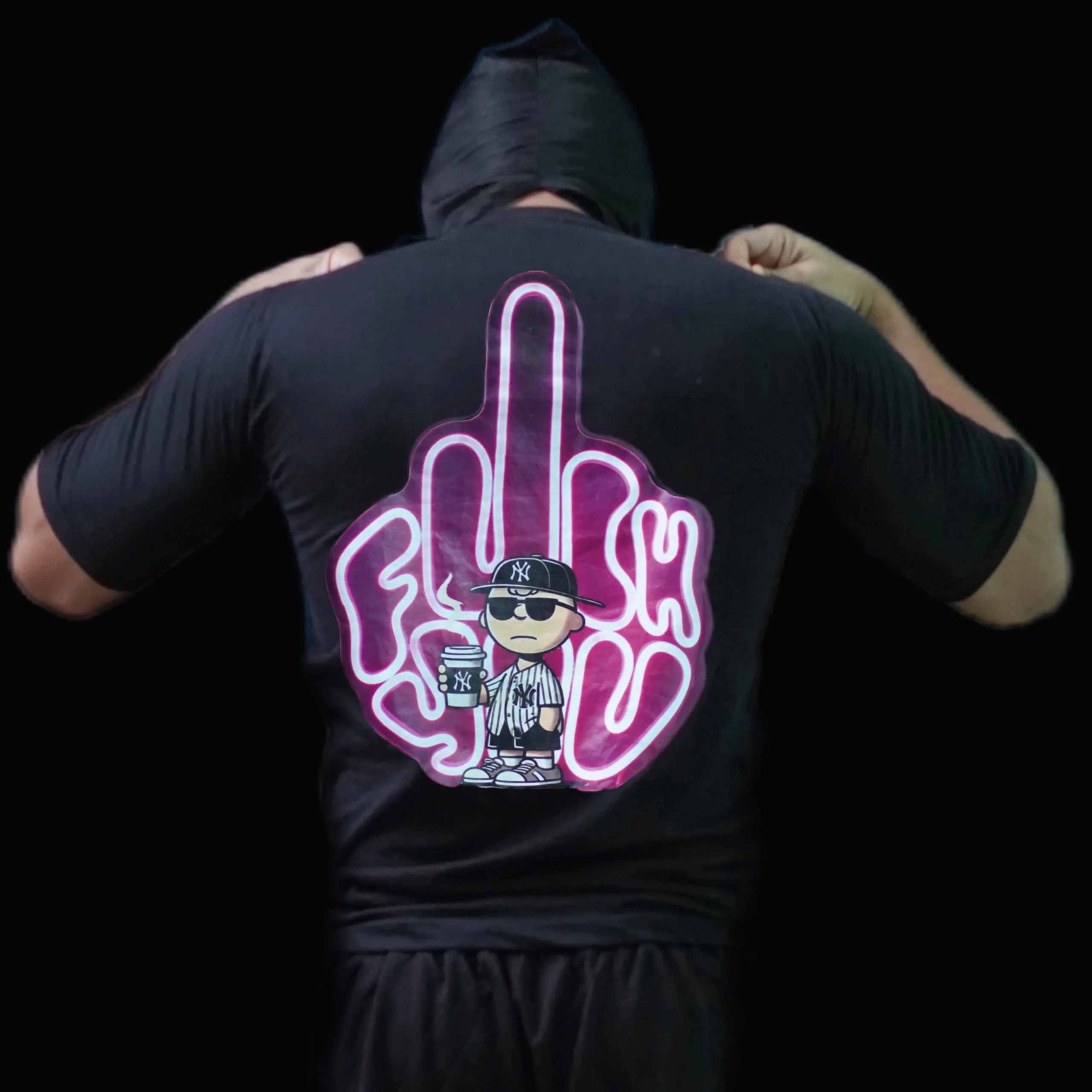 Valhalla “Street Rebel” Graphic T-Shirt – Black Edition